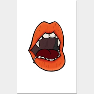 Vampire Lips Posters and Art